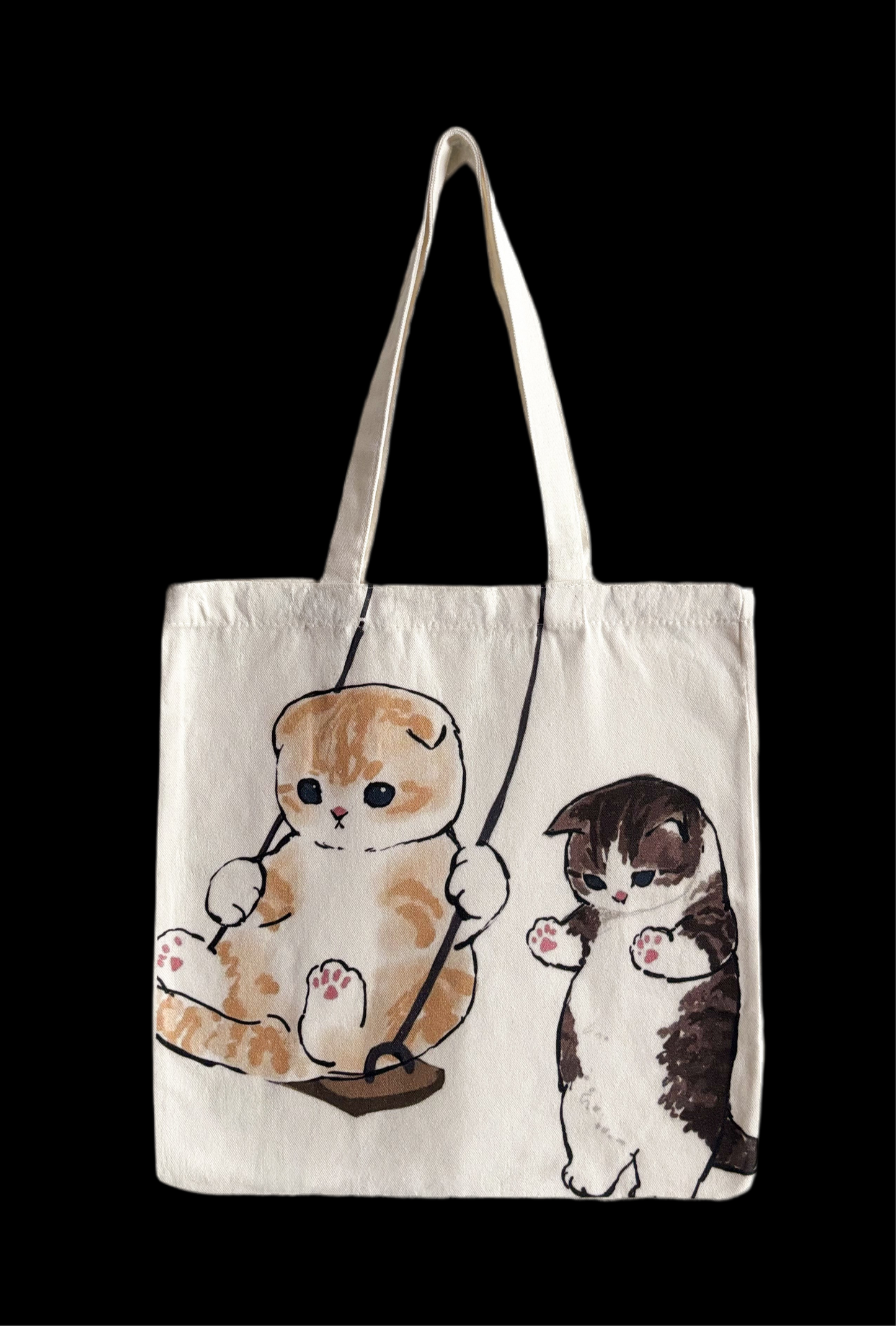Stofftasche mit Katzenmotiv | Miau im Höhenflug