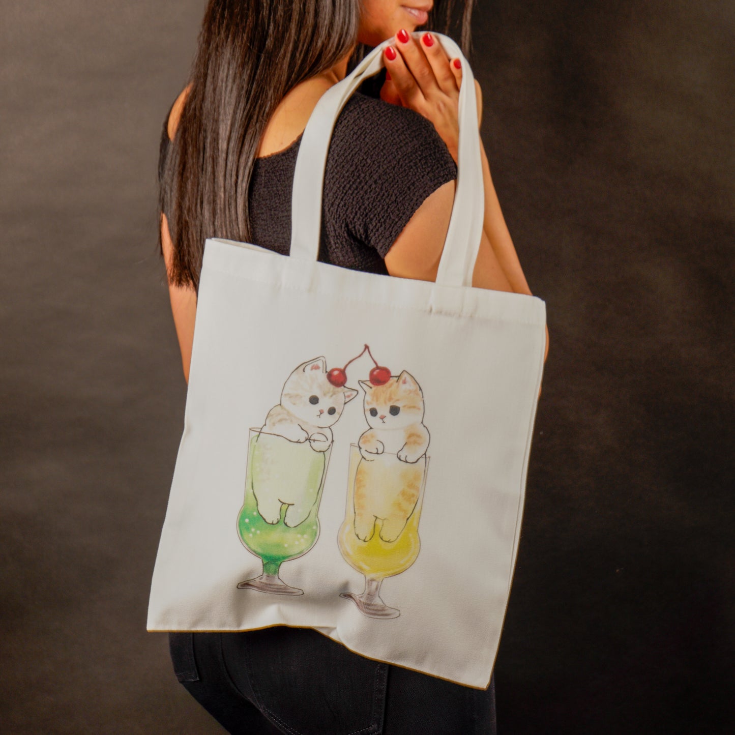 Stofftasche mit Katzenmotiv | Cats on the rocks