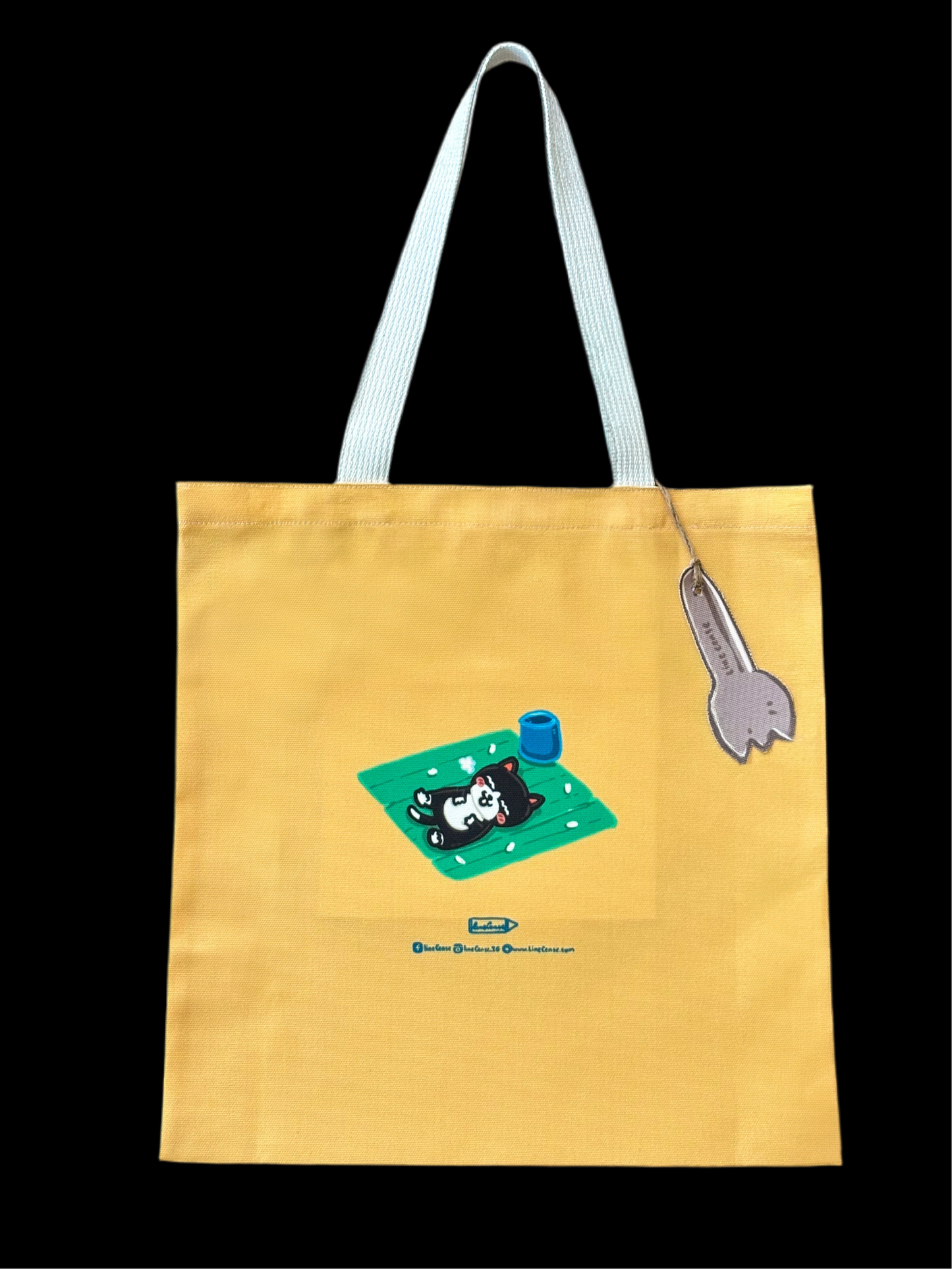 Tasche mit doppelseitigem Druck | Mango Sticky Rice Cat - Stuffed & Stylish