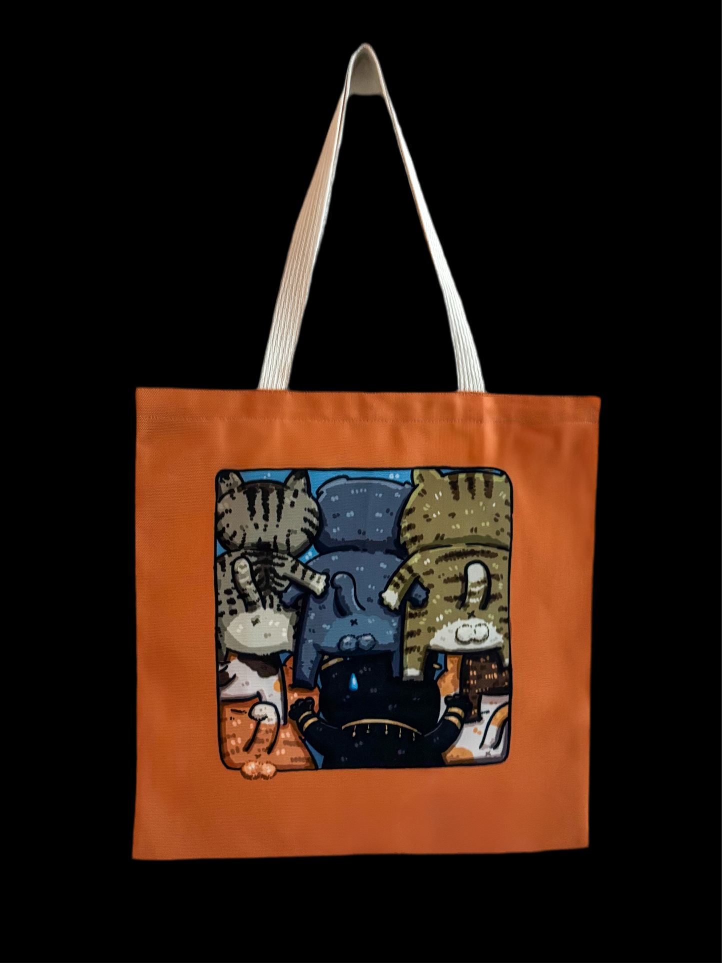 Tasche mit doppelseitigem Aufdruck | Cats only - Miau mit Aussicht