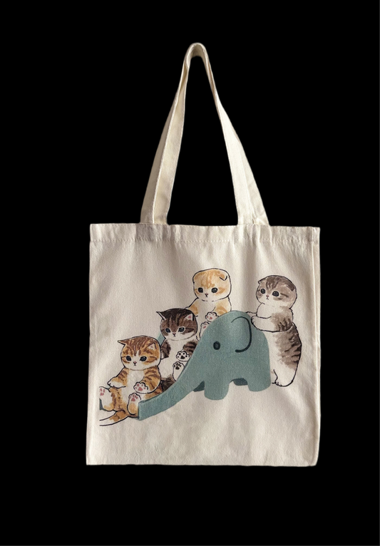 Stofftasche mit Katzenmotiv | Elephantastically Catastrophic