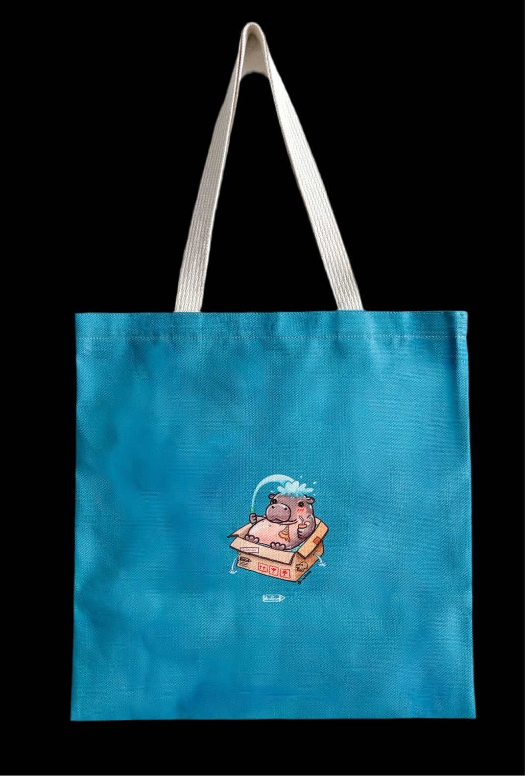 Tasche mit doppelseitigem Druck | Happy Hippo