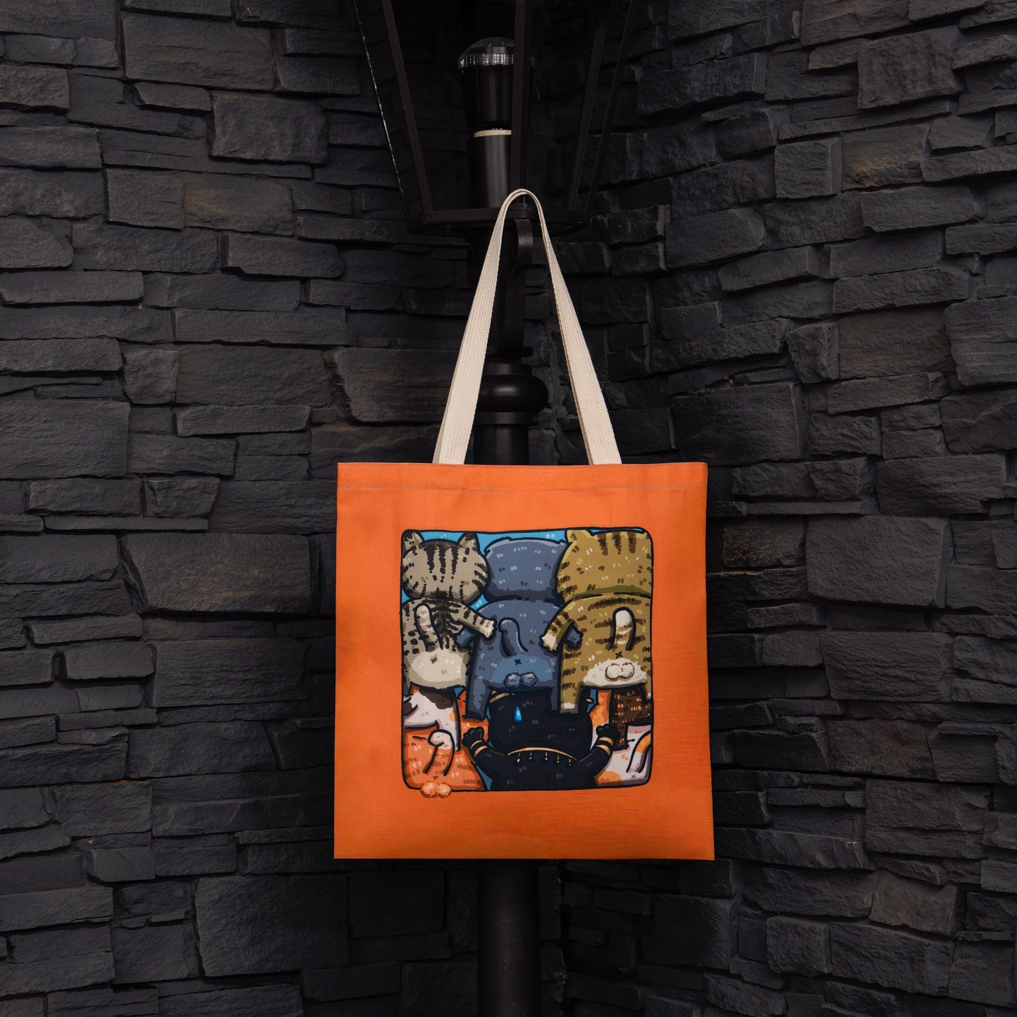 Tasche mit doppelseitigem Aufdruck | Cats only - Miau mit Aussicht