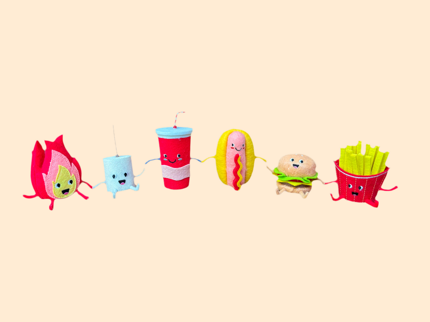 Dekofigur | Fry Me to the Moon (Burger & Fries Edition)