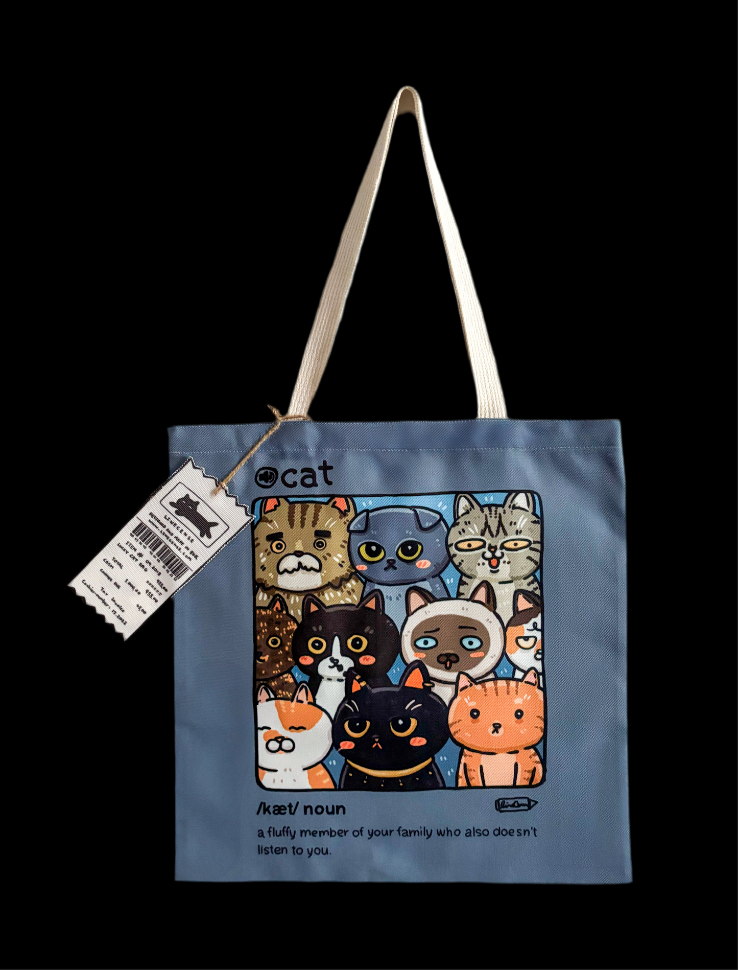 Tasche mit doppelseitigem Aufdruck | Cats only - Miau mit Aussicht