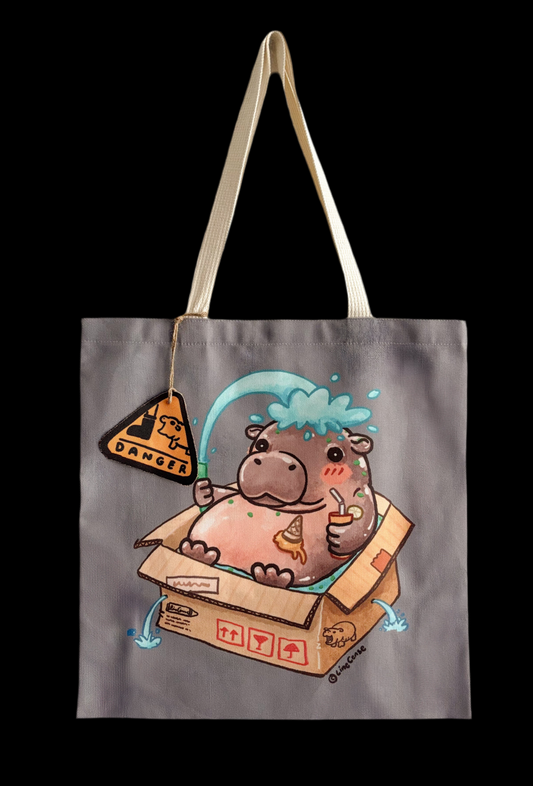 Tasche mit doppelseitigem Druck | Happy Hippo