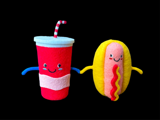 Dekofigur | Partners in Dine (Hot Dog & Soda Edition)