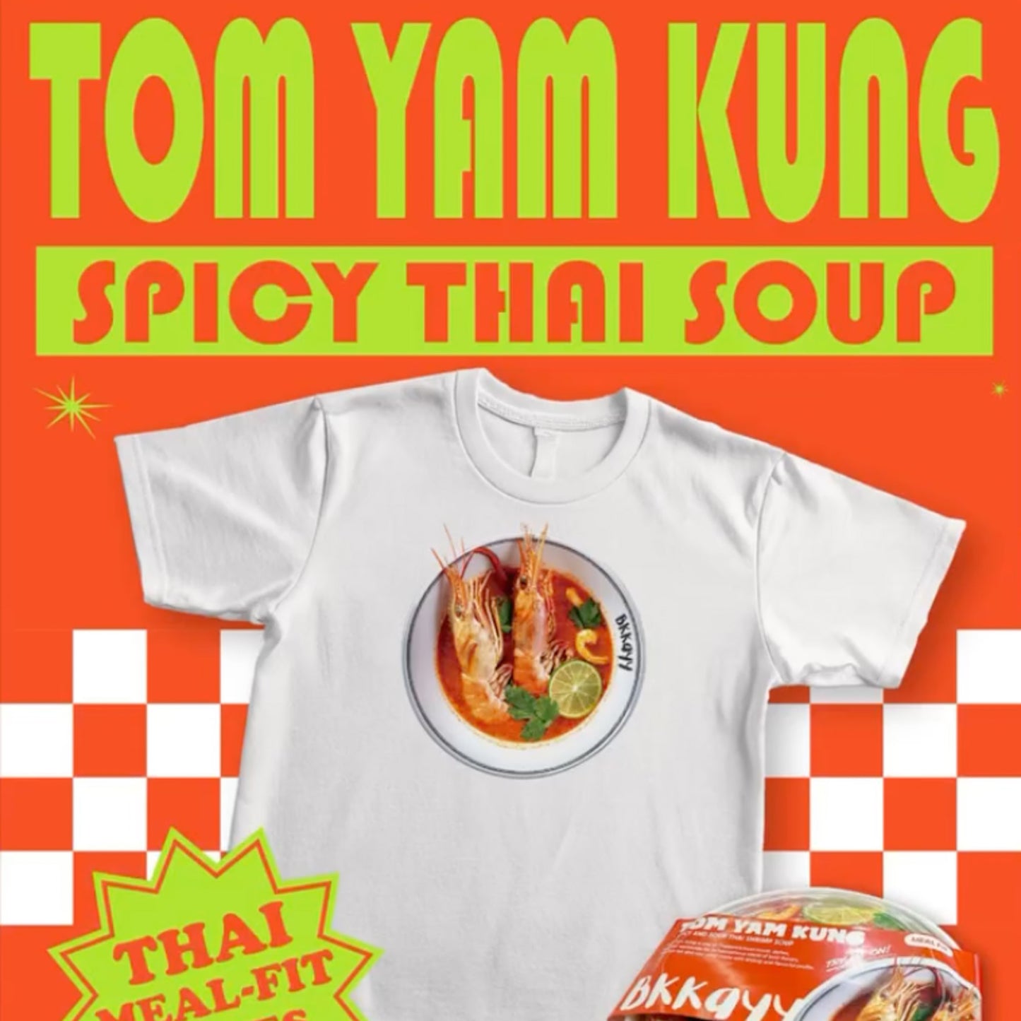 Spicy Tom Yam Yam Goong-Set | Shirt & Magnet