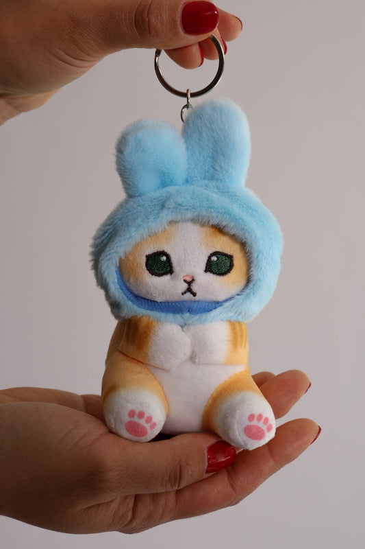 Keychain | Bunny Ears, Kitty Cheers - go blue