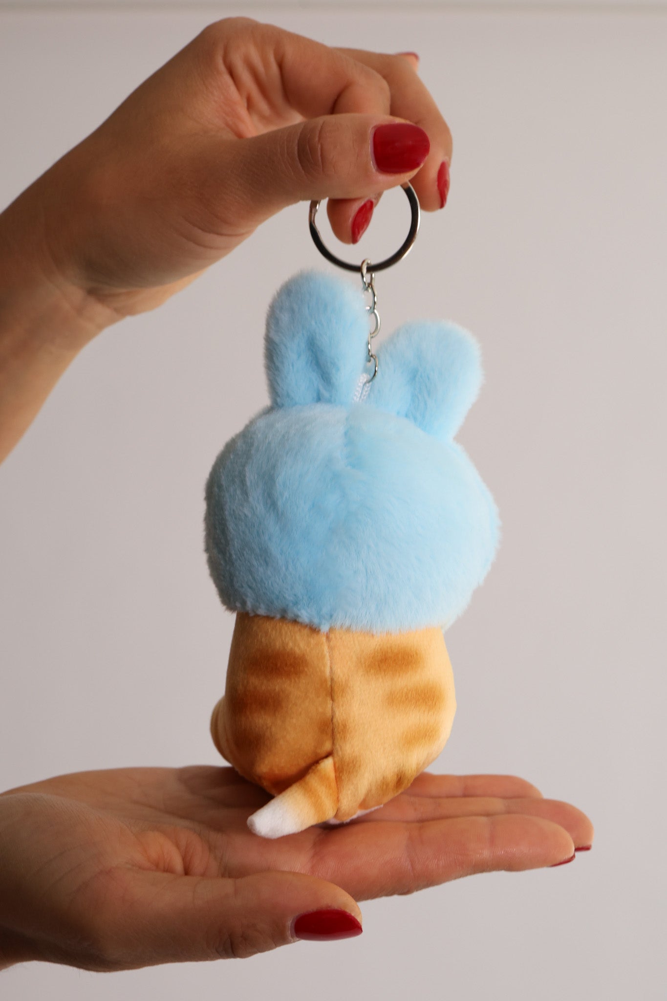 Keychain | Bunny Ears, Kitty Cheers - go blue