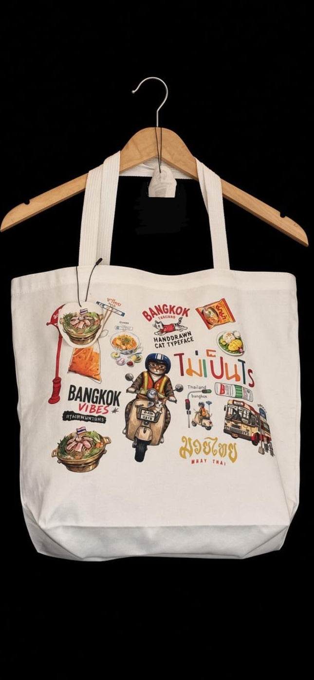 Maewkok Tote Bag mit erweiterbarem Boden