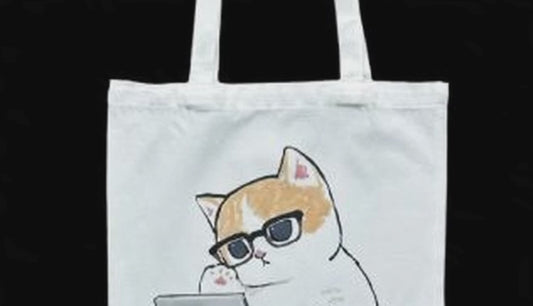 Stofftasche mit Katzenmotiv | Paws & Processors